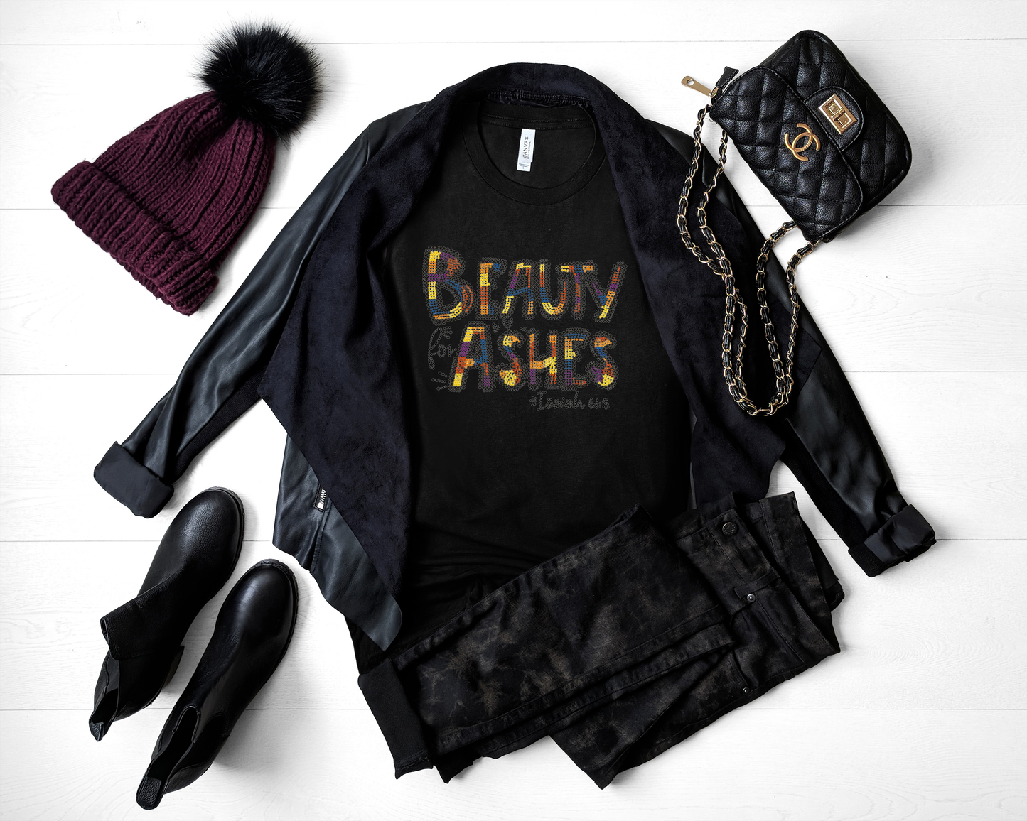 Beauty for Ashes rhinestone t-shirt