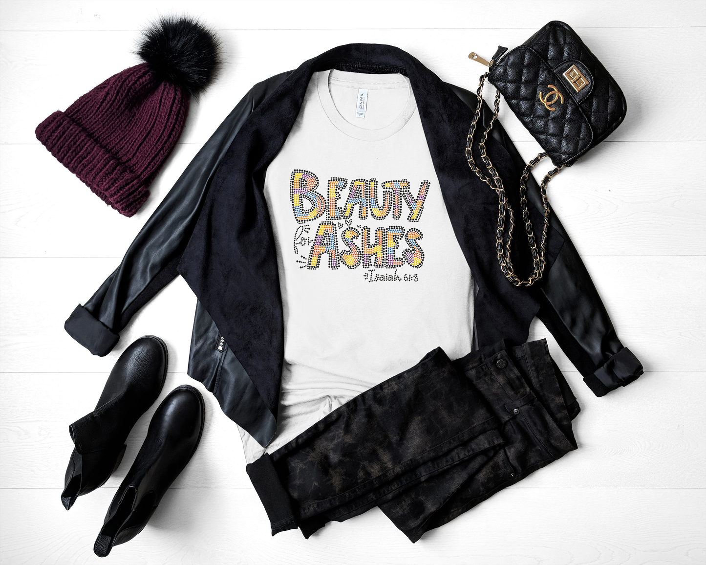 Beauty for Ashes rhinestone t-shirt