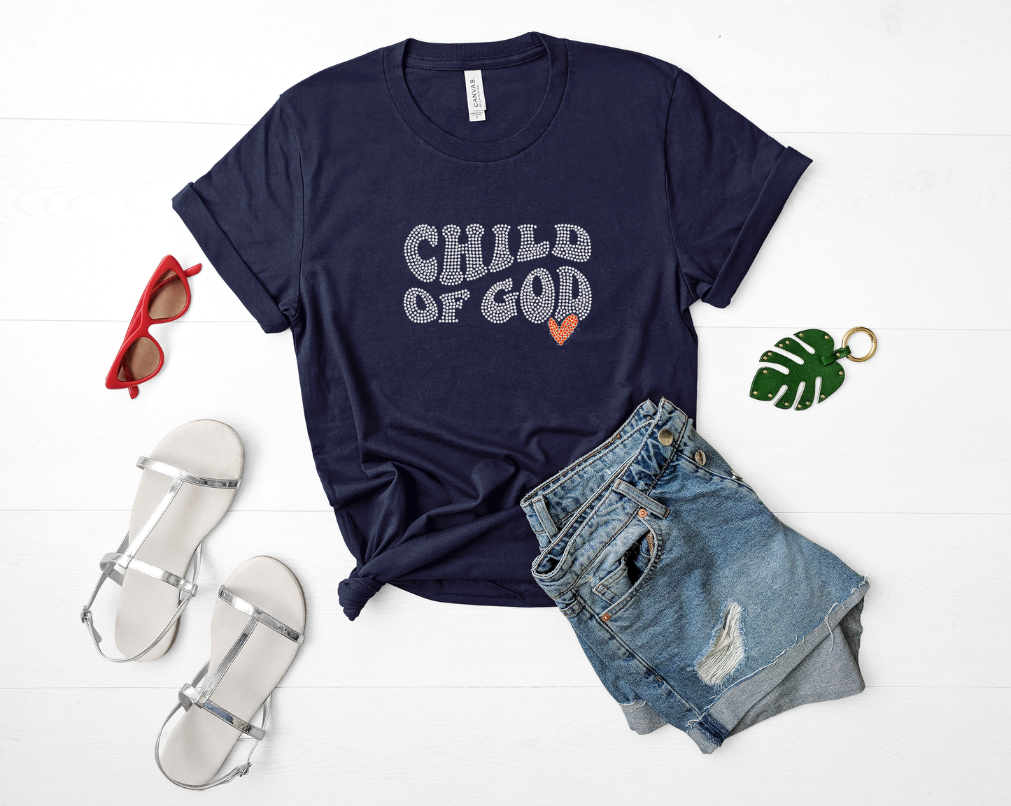 Child Of God <3 rhinestone t-shirt
