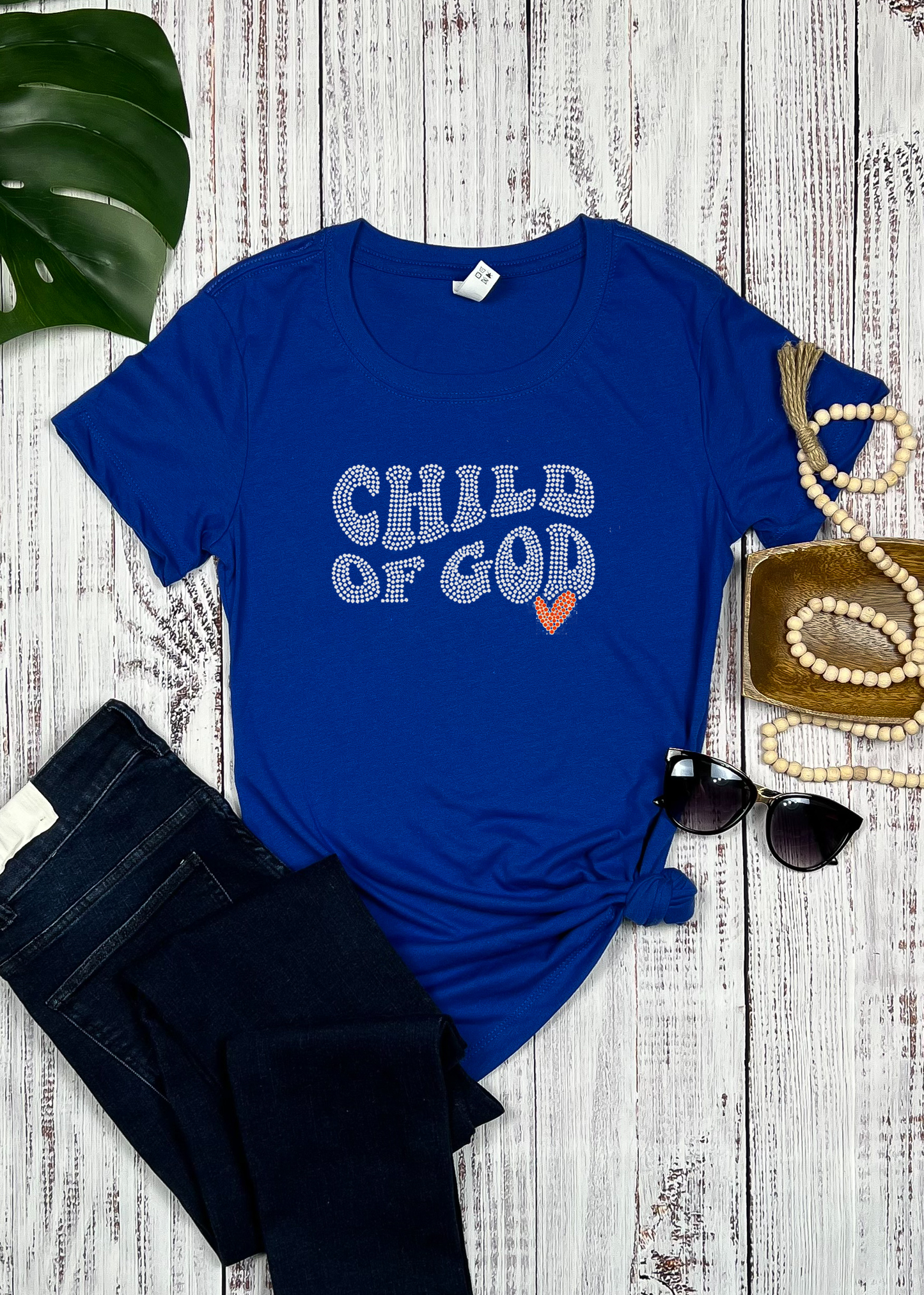 Child Of God <3 rhinestone t-shirt