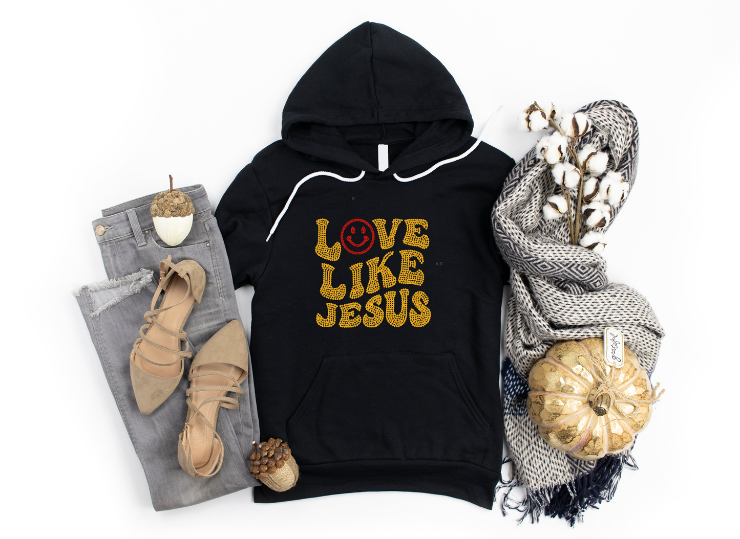 Love Like Jesus Rhinestone hoodies/sweatshirts