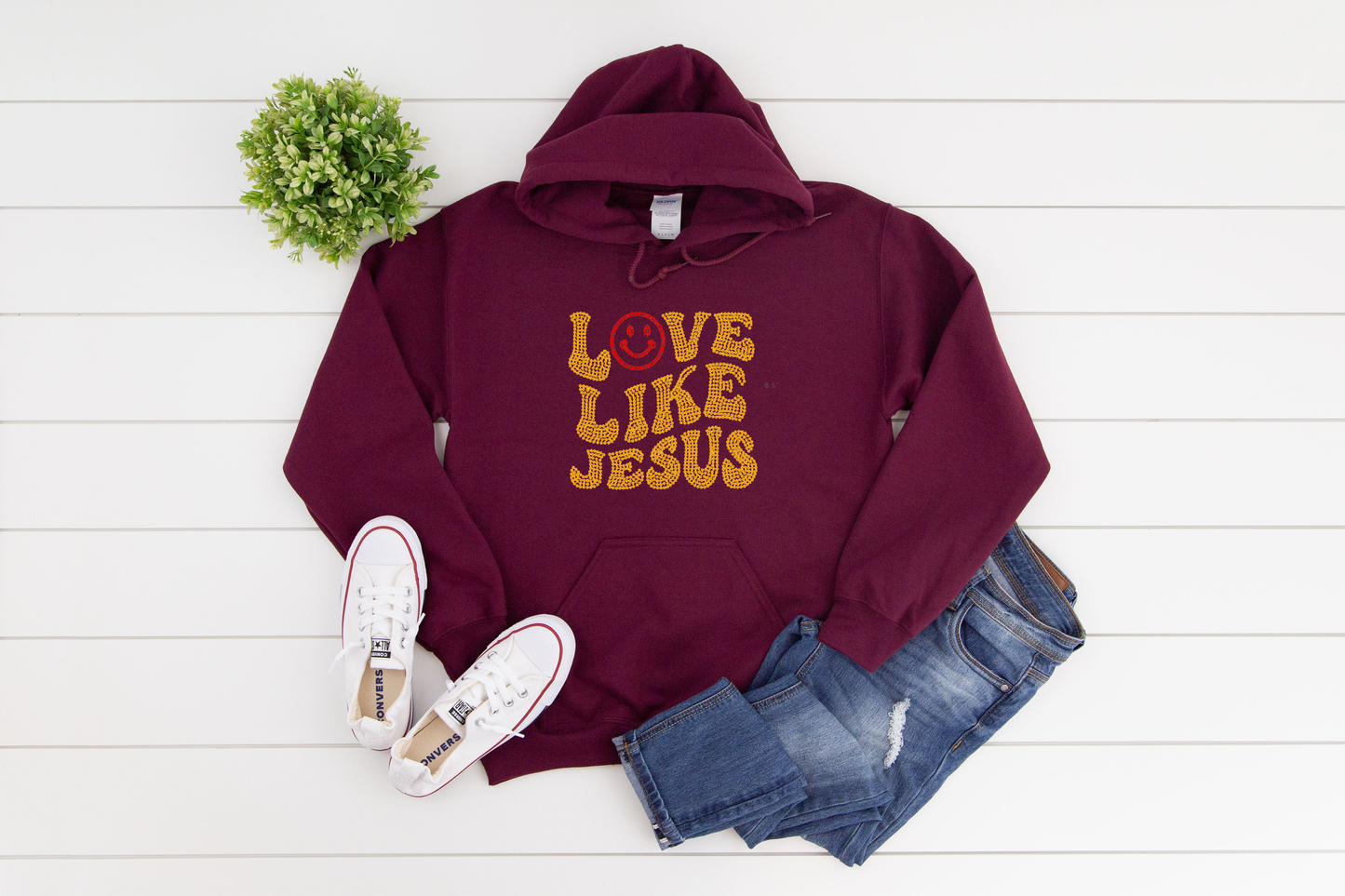 Love Like Jesus Rhinestone hoodies/sweatshirts