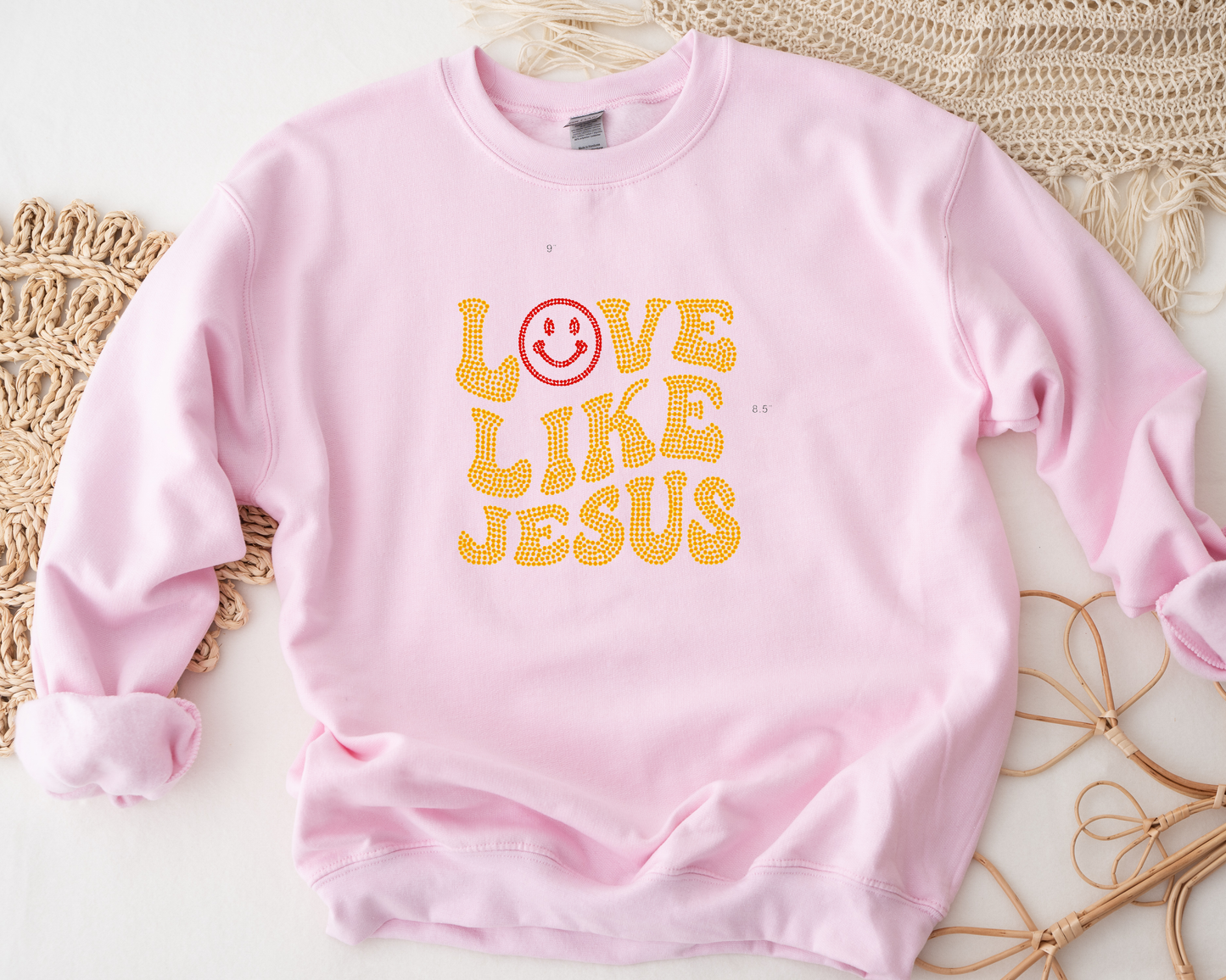 Love Like Jesus Rhinestone hoodies/sweatshirts