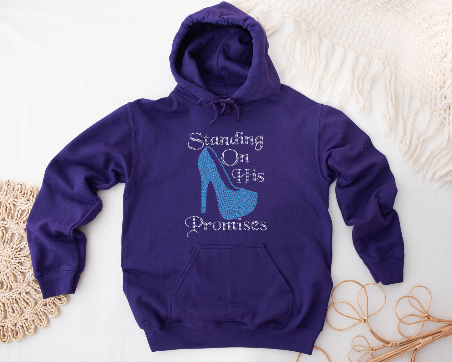 Standing on His Promise Rhinestone hoodies/sweatshirts