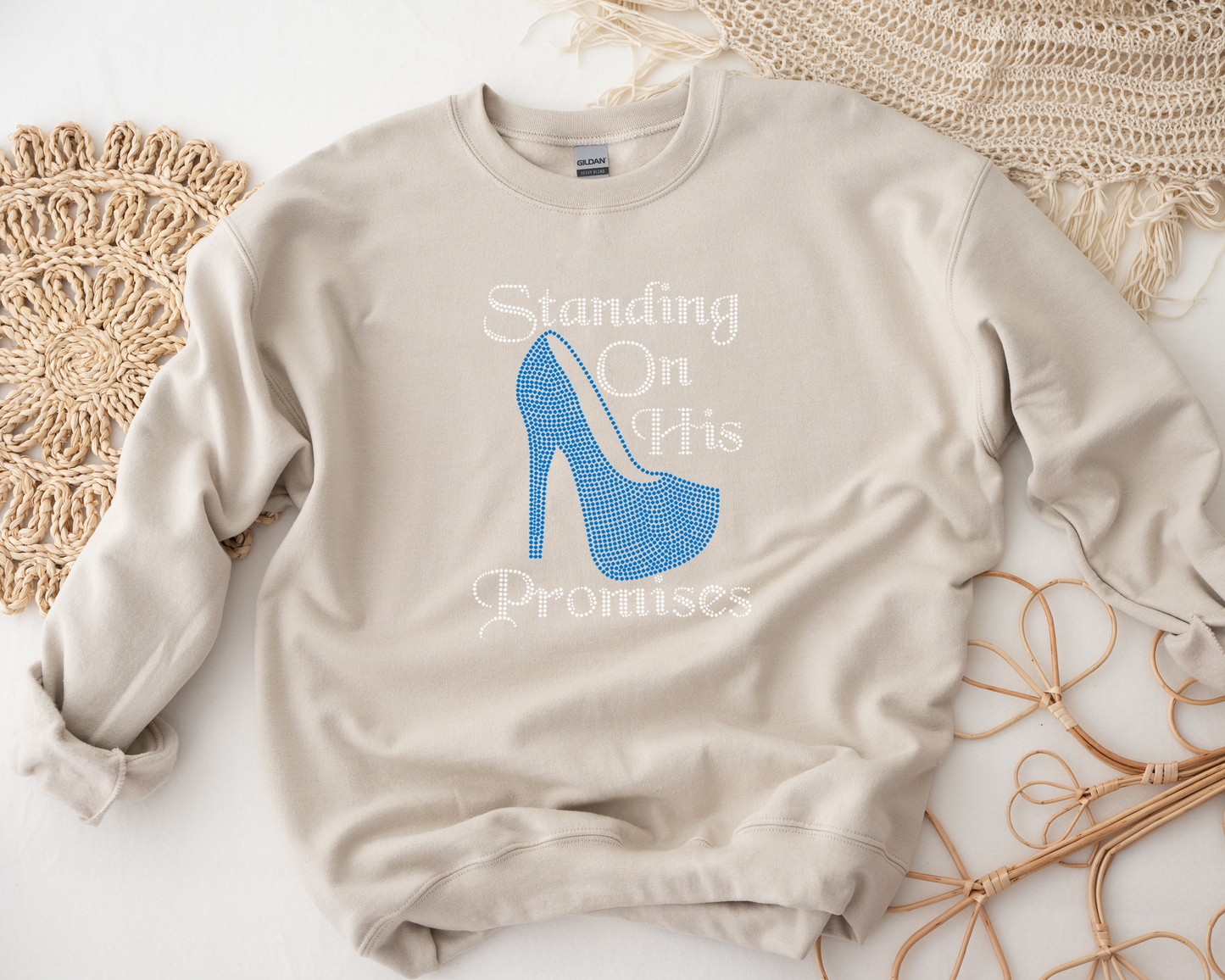 Standing on His Promise Rhinestone hoodies/sweatshirts
