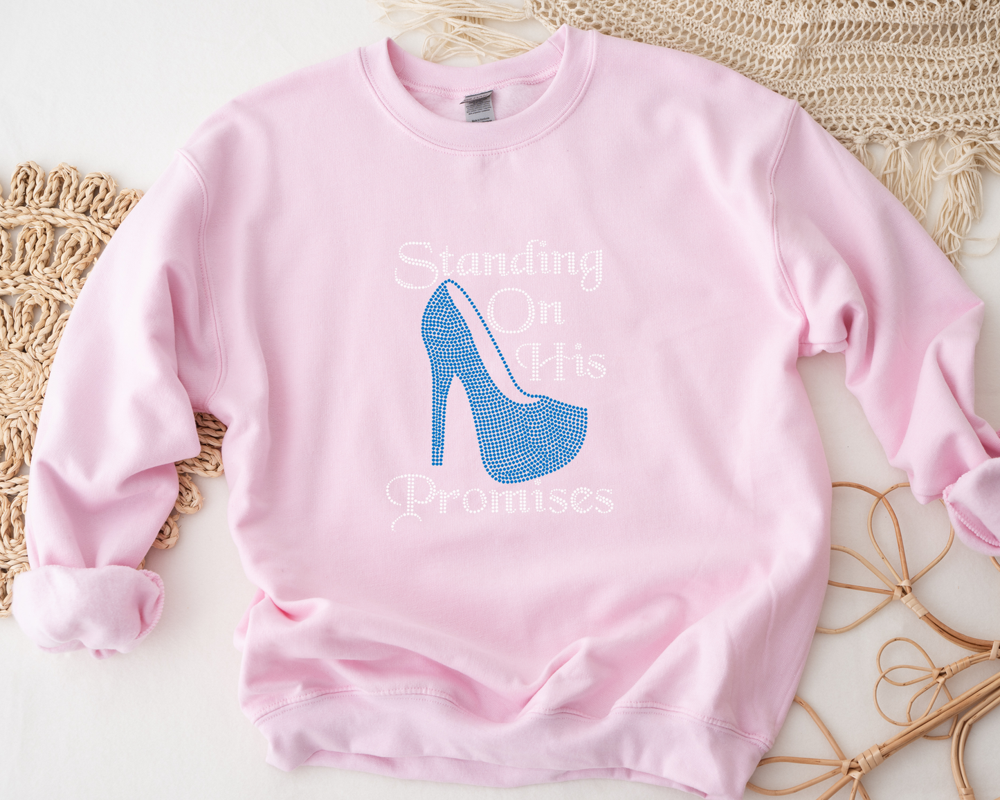 Standing on His Promise Rhinestone hoodies/sweatshirts