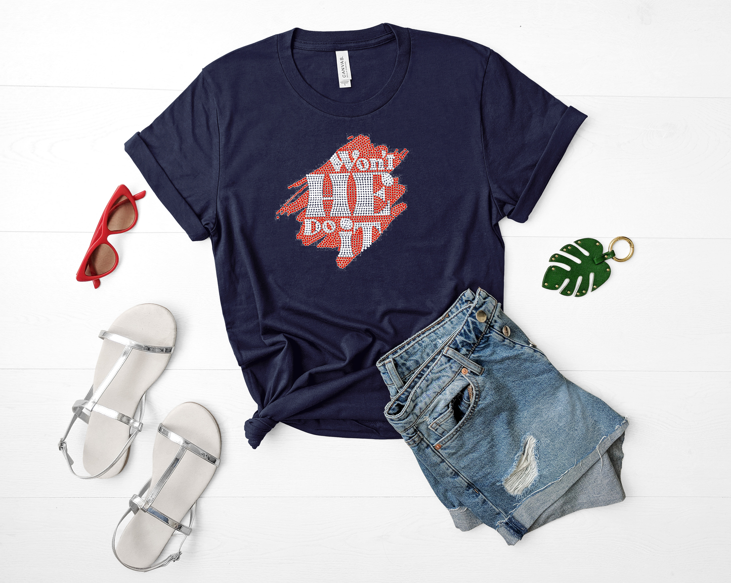 Won't He Do It Rhinestone T-Shirt