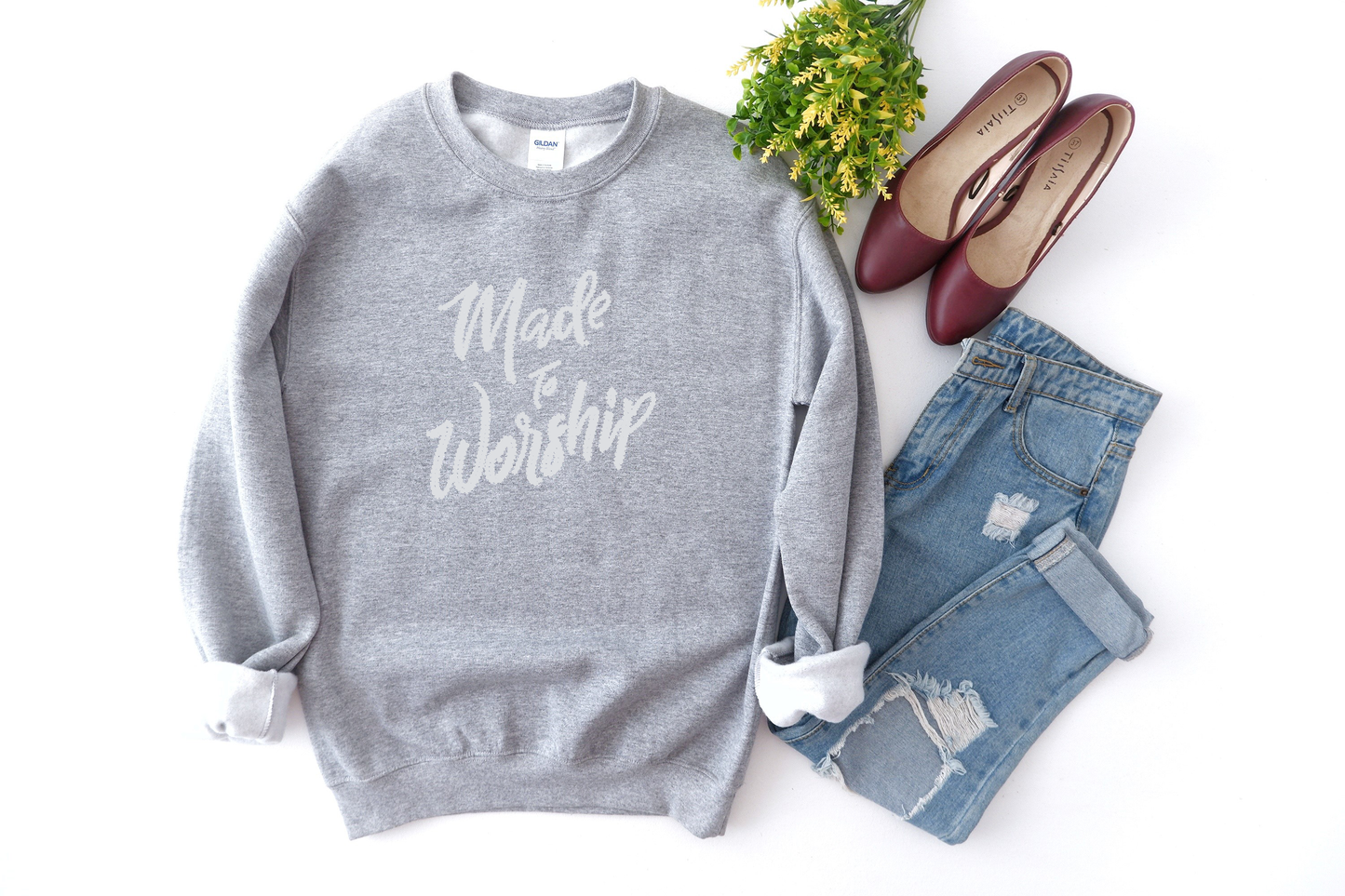 Made to Worship Rhinestone hoodies/sweatshirts