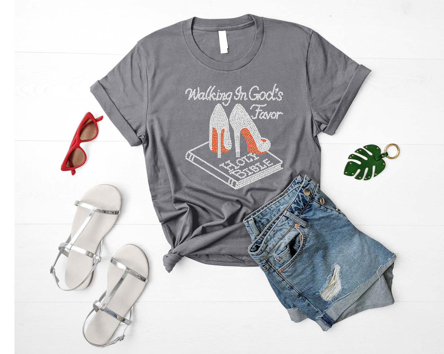 Walking In God's Favor Rhinestone T-Shirt
