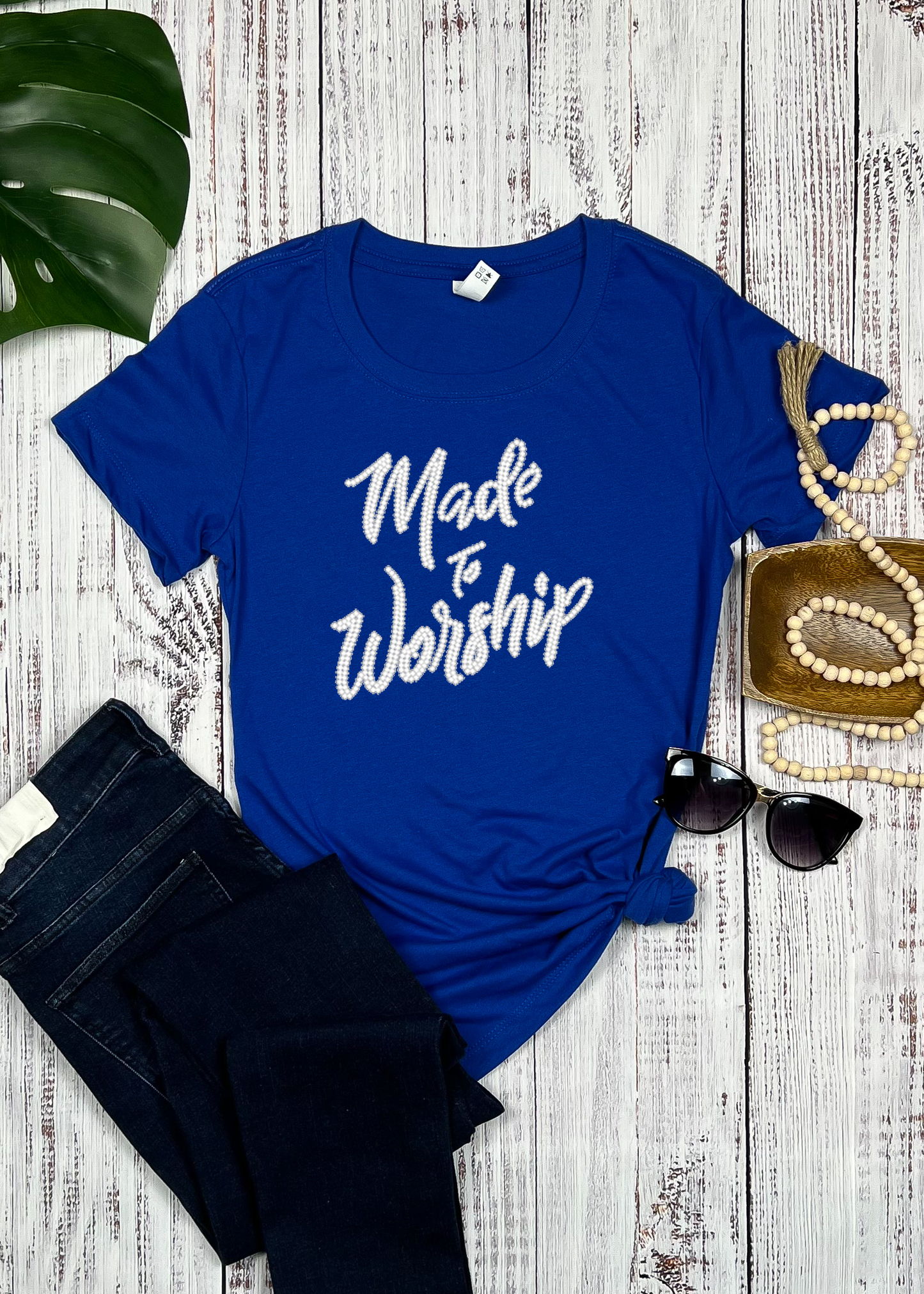 Made to worship Rhinestone T-Shirt.
