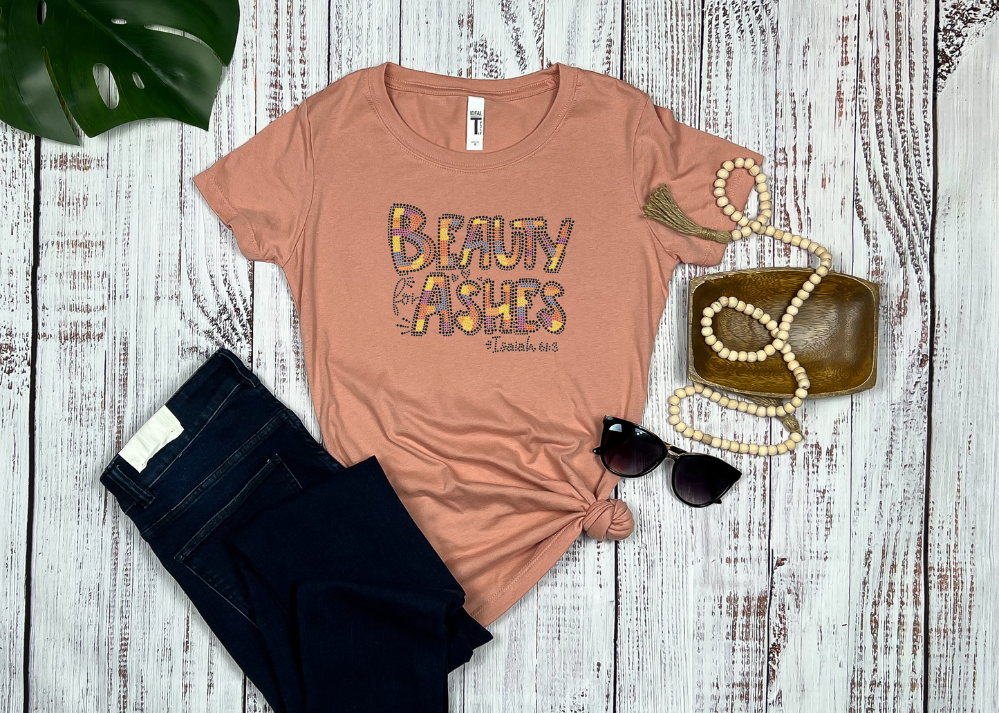 Beauty for Ashes rhinestone t-shirt