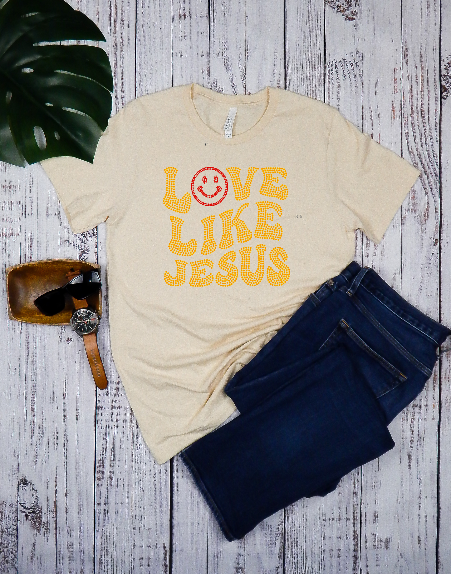 Love Like Jesus rhinestone t-shirt