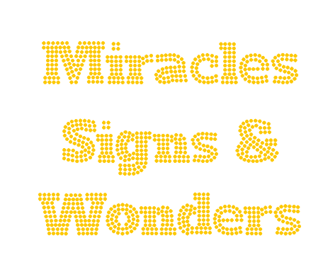 Miracles Signs & Wonders Bling Transfer