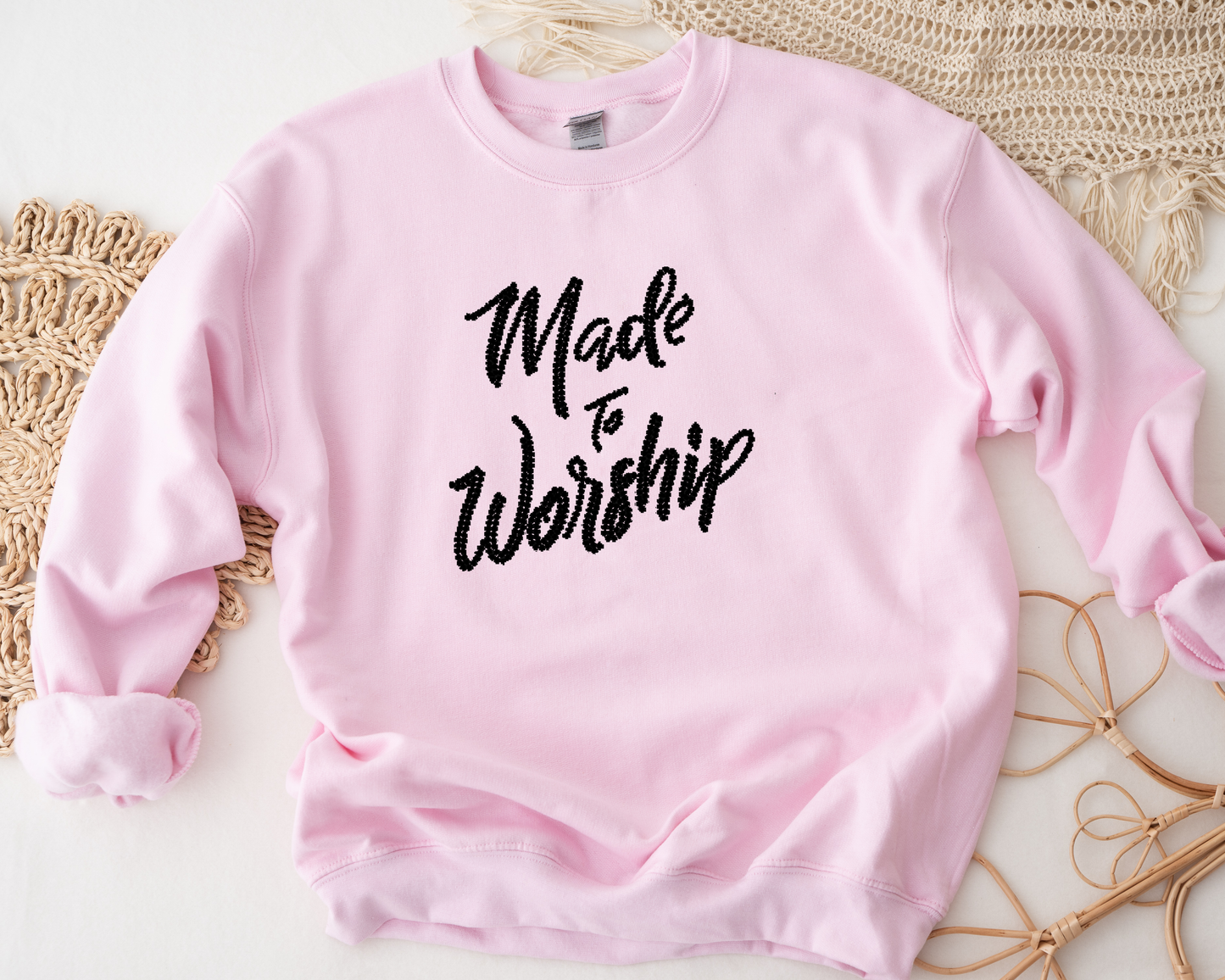 Made to Worship Rhinestone hoodies/sweatshirts