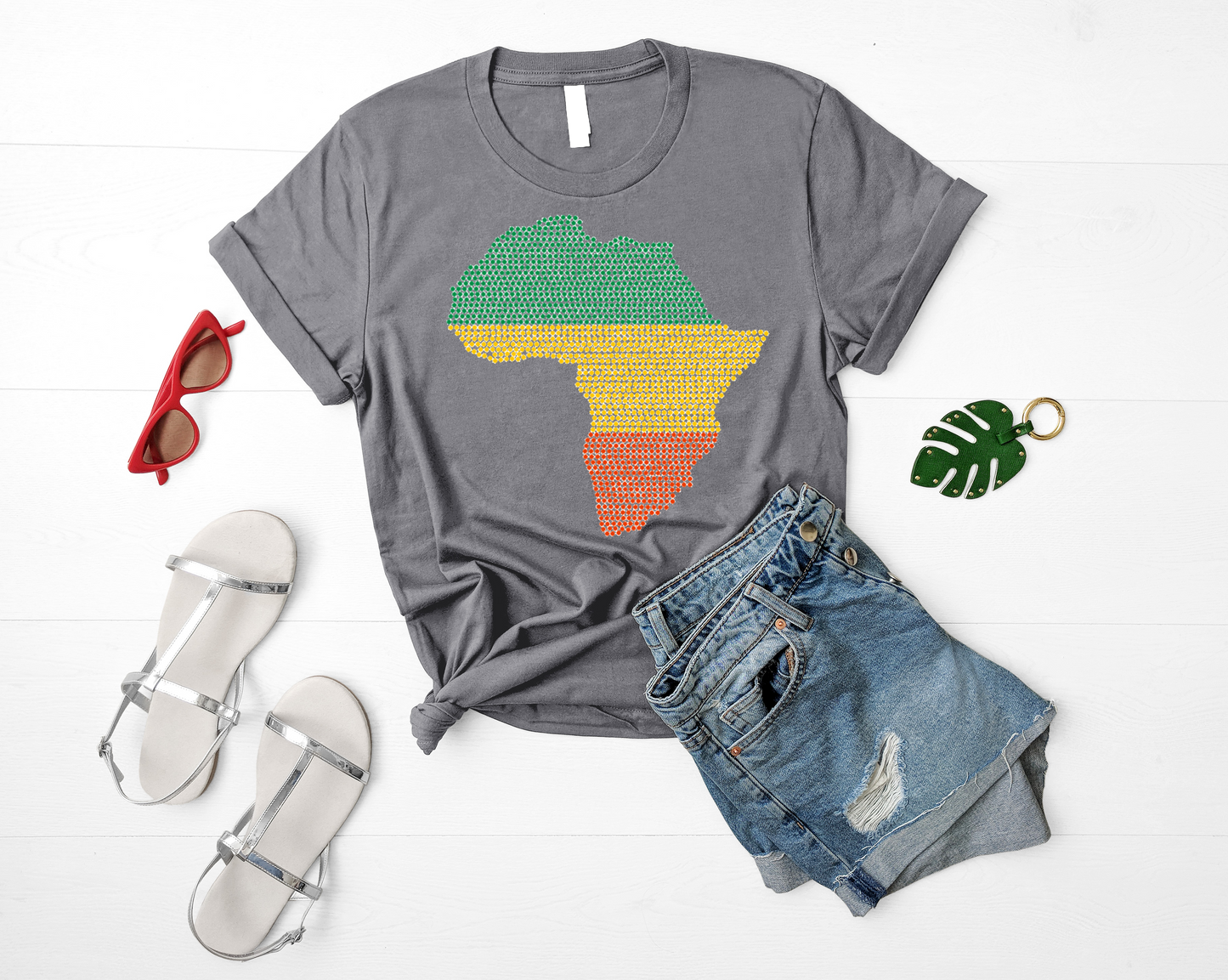 Africa Rhinestone T-Shirt