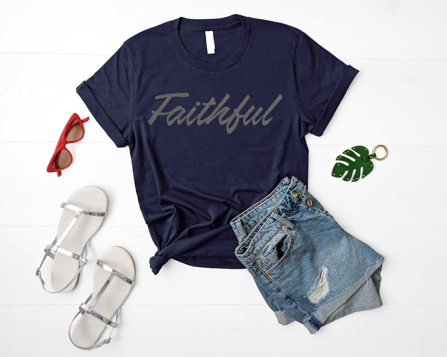Faithful Glitter T-Shirt